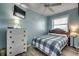 Cozy bedroom with a comfortable bed and plenty of storage at 116 South Waccamaw Dr. # 204, Garden City Beach, SC 29576