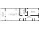 Floor plan showing a spacious living area and bedroom at 116 South Waccamaw Dr. # 204, Garden City Beach, SC 29576