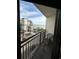 Balcony view of the ocean and beach at 7100 N Ocean Blvd. # 523, Myrtle Beach, SC 29572
