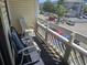 Private balcony offering views of the parking lot and surrounding buildings at 1100 Possum Trot Rd. # F-224, North Myrtle Beach, SC 29582
