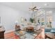 Bright living room with hardwood floors, vaulted ceiling and access to backyard at 3420 Cedar Creek Run, Little River, SC 29566