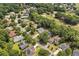 Aerial view of neighborhood, highlighting home's location near golf course at 3420 Cedar Creek Run, Little River, SC 29566
