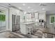 Modern kitchen featuring white cabinets, stainless steel appliances, and a large island at 1612 16Th Ave., Conway, SC 29526