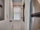 Small laundry area with washer, dryer, and window for ventilation at 4103 Pinehurst Circle # Bb-11, Little River, SC 29566