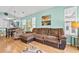 Comfortable living room featuring sectional sofa and hardwood floors at 624 River Oaks Dr. # 52G, Myrtle Beach, SC 29579