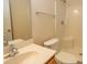 Clean bathroom with shower, toilet and vanity at 5810 Longwood Dr. # 14-304, Murrells Inlet, SC 29576