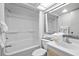 Clean bathroom with a tub and shower at 5308 N Ocean Blvd. # 715, Myrtle Beach, SC 29577