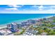 Aerial view of resort, beach, and nearby buildings at 210 75Th Ave. N # 4045, Myrtle Beach, SC 29572
