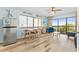 Open concept living area with ocean view and hardwood floors at 210 75Th Ave. N # 4045, Myrtle Beach, SC 29572