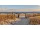 Beach access path with wooden fence and sandy dunes at 210 75Th Ave. N # 4045, Myrtle Beach, SC 29572