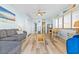 Open concept living area with ocean view and hardwood floors at 210 75Th Ave. N # 4045, Myrtle Beach, SC 29572
