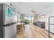 Open concept living room and kitchen with hardwood floors at 210 75Th Ave. N # 4045, Myrtle Beach, SC 29572