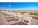 Enjoy ocean views from comfortable lounge chairs at 1207 S Ocean Blvd. # 20504, Myrtle Beach, SC 29577