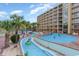 Waterpark with a winding lazy river and a large pool at 1207 S Ocean Blvd. # 20504, Myrtle Beach, SC 29577