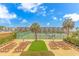 Well maintained tennis court with seating area at 9650 Shore Dr. # 902, Myrtle Beach, SC 29572
