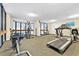 Well-equipped fitness center with treadmills, elliptical machines, and weight training equipment at 2500 N Ocean Blvd. # 605, Myrtle Beach, SC 29577