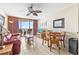 Living room features ocean view and balcony access at 2500 N Ocean Blvd. # 605, Myrtle Beach, SC 29577