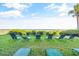 Relaxing ocean view from the community's lawn with lounge chairs at 2500 N Ocean Blvd. # 605, Myrtle Beach, SC 29577