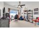 Spacious home office with built-in shelving and great natural light at 249 Venice Way # 3-201, Myrtle Beach, SC 29577