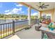Relaxing balcony overlooking scenic waterway views at 249 Venice Way # 3-201, Myrtle Beach, SC 29577