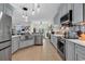 Open concept kitchen with a large island and stainless steel appliances at 249 Venice Way # 3-201, Myrtle Beach, SC 29577