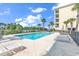 Refreshing community pool with plenty of lounge chairs at 249 Venice Way # 3-201, Myrtle Beach, SC 29577