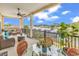Spacious balcony with water views and seating area at 249 Venice Way # 3-201, Myrtle Beach, SC 29577