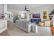 Relaxing living room with comfortable seating and a large TV at 249 Venice Way # 3-201, Myrtle Beach, SC 29577