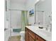 Charming bathroom with tub, shower, and updated vanity at 249 Venice Way # 3-201, Myrtle Beach, SC 29577