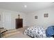 Charming bedroom with floral bedding and plenty of closet space at 805 Woodland Farms Circle, Aynor, SC 29511