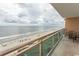 Oceanfront balcony with chairs and breathtaking views of the beach and ocean at 1321 S Ocean Blvd. # 905, North Myrtle Beach, SC 29582