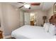 Bedroom with a queen bed and an adjacent bathroom at 1321 S Ocean Blvd. # 905, North Myrtle Beach, SC 29582