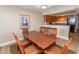 Well-lit dining area with seating for six at 1321 S Ocean Blvd. # 905, North Myrtle Beach, SC 29582