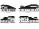Four-side elevations of a Mediterranean-style house at 208 77Th Ave. N, Myrtle Beach, SC 29572