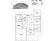 Four-bedroom home floor plan with open living area, kitchen, and garage at 6220 Ellwood Rd., Galivants Ferry, SC 29544