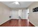 Bedroom with hardwood floors, double door closet and bathroom access at 4255 Villas Dr. # 201, Little River, SC 29566