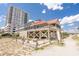 Elevated beach club with a large deck overlooking the ocean at 1551 Spinnaker Dr. # 5822, North Myrtle Beach, SC 29582
