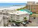 Aerial showcasing ocean view and building at 6302 Ocean Blvd. N # E-1, North Myrtle Beach, SC 29582