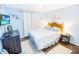 Bedroom with a double bed, dresser, and TV at 6302 Ocean Blvd. N # E-1, North Myrtle Beach, SC 29582