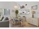 Dining area with glass-top table and six chairs at 110 Hartland Dr. # 15-E, Myrtle Beach, SC 29572