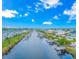 Aerial view of waterfront community with boats and houses at 4516 N Plantation Harbour Dr. # H-12, Little River, SC 29566