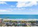 Aerial view showing house location near the beach at 117B Ocean Blvd. S, Surfside Beach, SC 29575