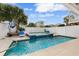 Private pool and spa with surrounding patio at 117B Ocean Blvd. S, Surfside Beach, SC 29575