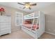 Bedroom with bunk beds and white dresser at 117B Ocean Blvd. S, Surfside Beach, SC 29575