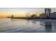 Scenic sunset view of the beach and skyline at 500 Deer Creek Rd. # D, Surfside Beach, SC 29575