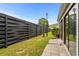 Private backyard with wooden fence and patio area at 500 Deer Creek Rd. # D, Surfside Beach, SC 29575