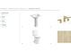Powder room featuring a pedestal sink, modern faucet, and wood-look flooring at 512 9Th Ave. S, North Myrtle Beach, SC 29582