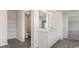 Double vanity bathroom with a separate toilet and linen closet at 831 Buttonwood Dr., Conway, SC 29527