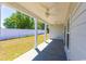 Covered back porch overlooking fenced backyard at Tbb1 Shady Grove Rd., Conway, SC 29527