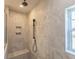 Bathroom with a walk-in shower, tile surround and built-in seat at Tbb1 Shady Grove Rd., Conway, SC 29527